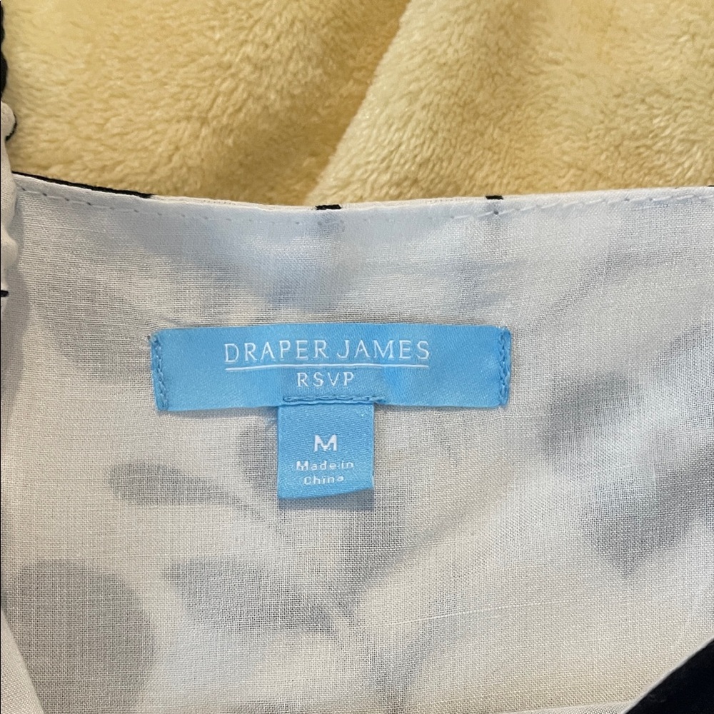 Draper James Black and Cream Floral Midi Dress - Picture 5 of 8